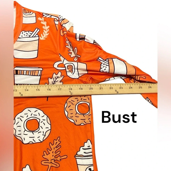 🍁☕️ Fall 2 piece pajama set size Large🍁☕️ - Picture 4 of 8